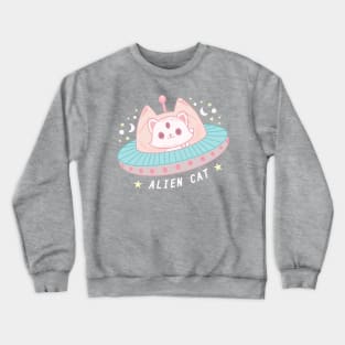 UFO Alien Cat Crewneck Sweatshirt